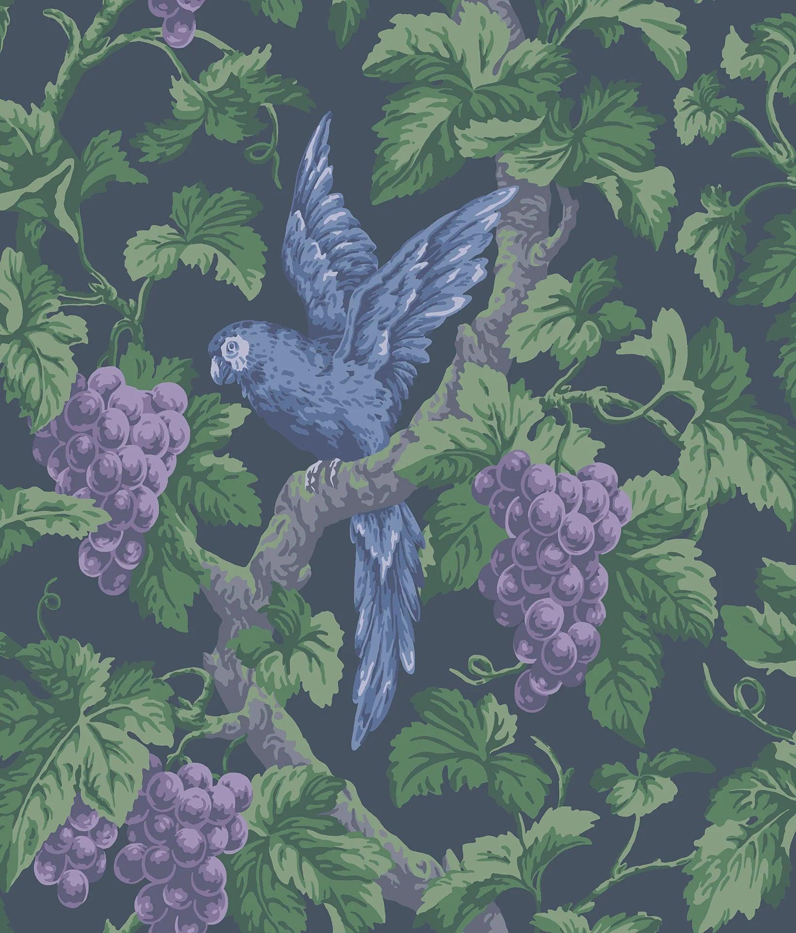 Tapeta THE PEARWOOD COLLECTION - Woodvale Orchard ciemny szary Cole & Son Eye on Design