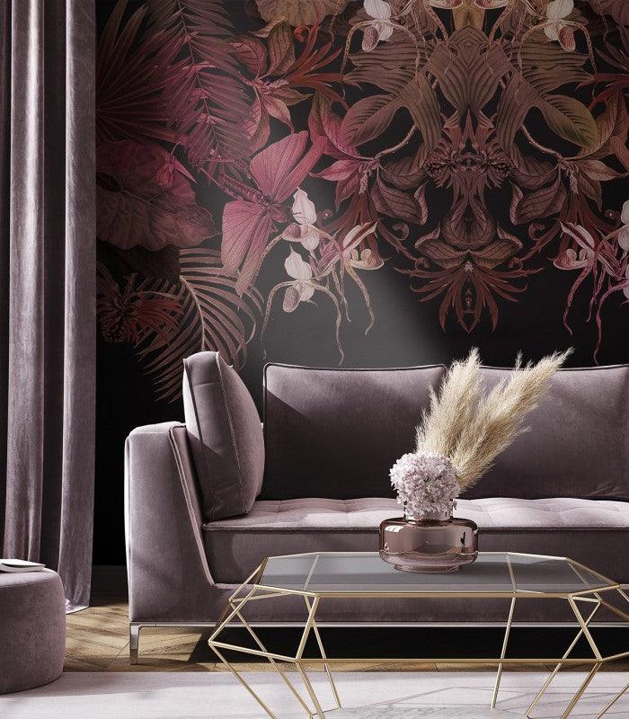 Tapeta TROPICAL COMPOSITION PINK Wallcolors Eye on Design
