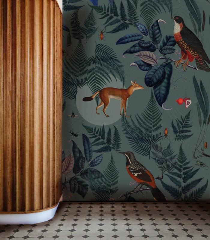 Tapeta TURQUOISE FERN Wallcolors Eye on Design