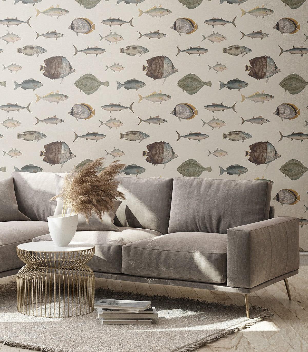 Tapeta UNDER THE SEA BEIGE Wallcolors Eye on Design