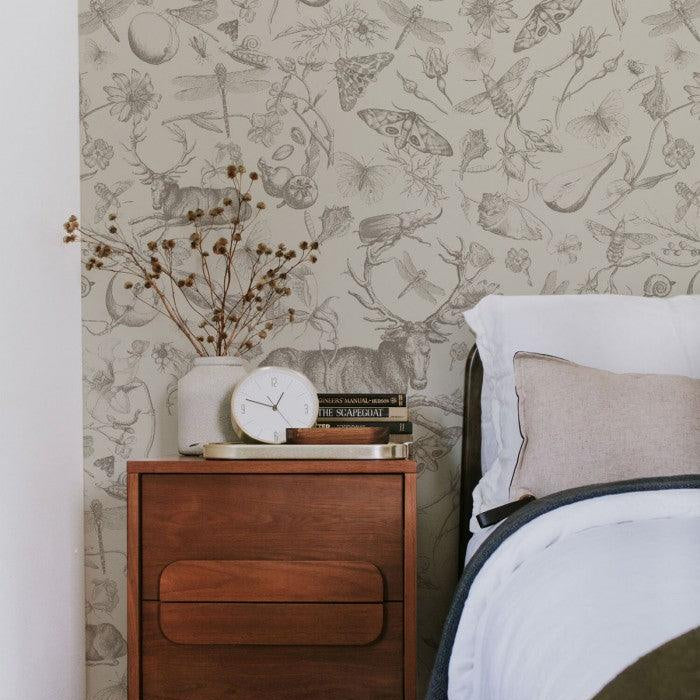 Tapeta VINTAGE BOTANIC jasnobrązowy Wallcolors Eye on Design