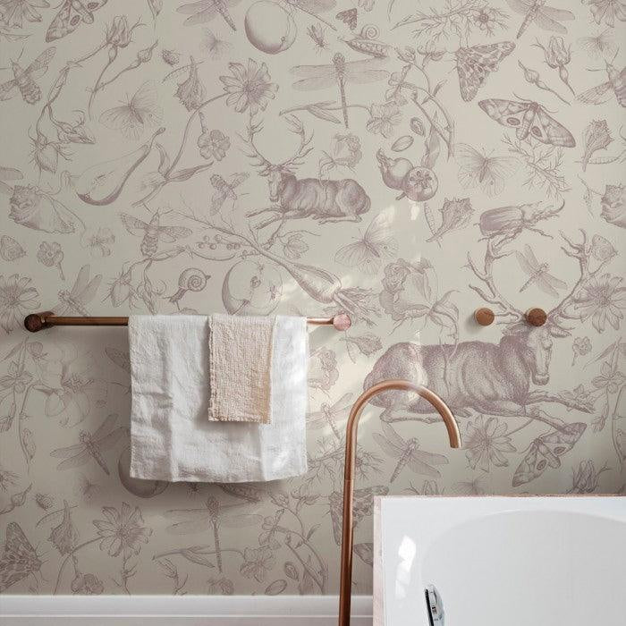 Tapeta VINTAGE BOTANIC różowy Wallcolors Eye on Design