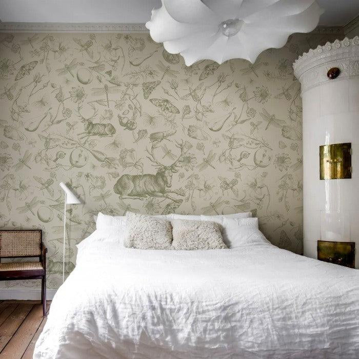 Tapeta VINTAGE BOTANIC zielony Wallcolors Eye on Design