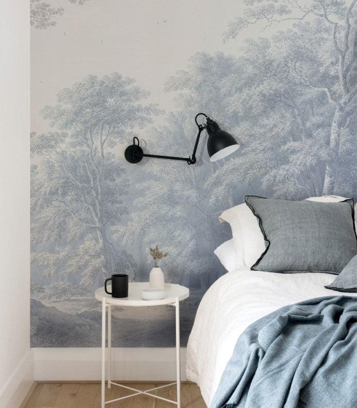 Tapeta WATERCOLOR GROVE niebieski Wallcolors Eye on Design