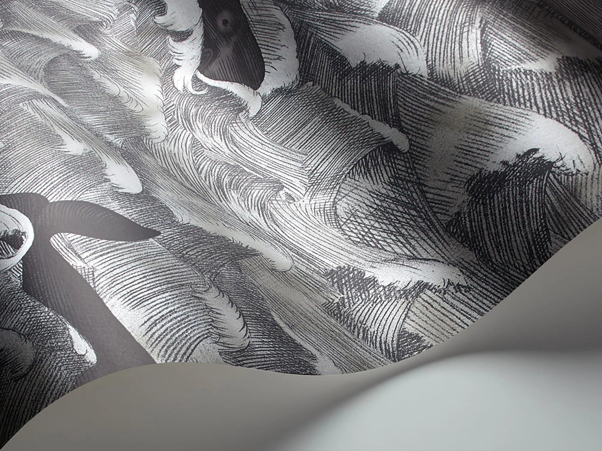 Tapeta WHIMSICAL - Melville metaliczne srebro Cole & Son Eye on Design