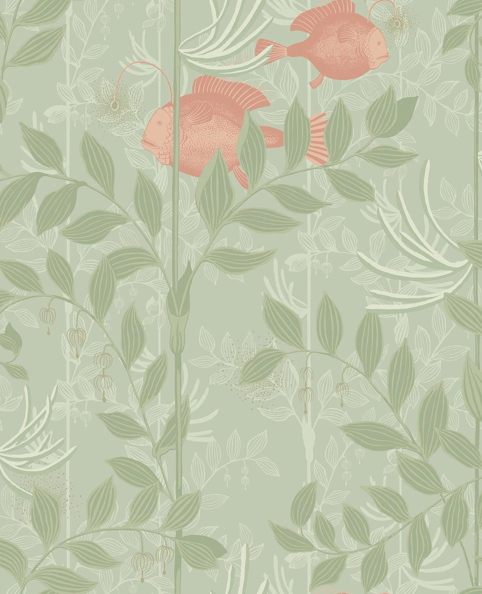 Tapeta WHIMSICAL - Nautilus zielony Cole & Son Eye on Design