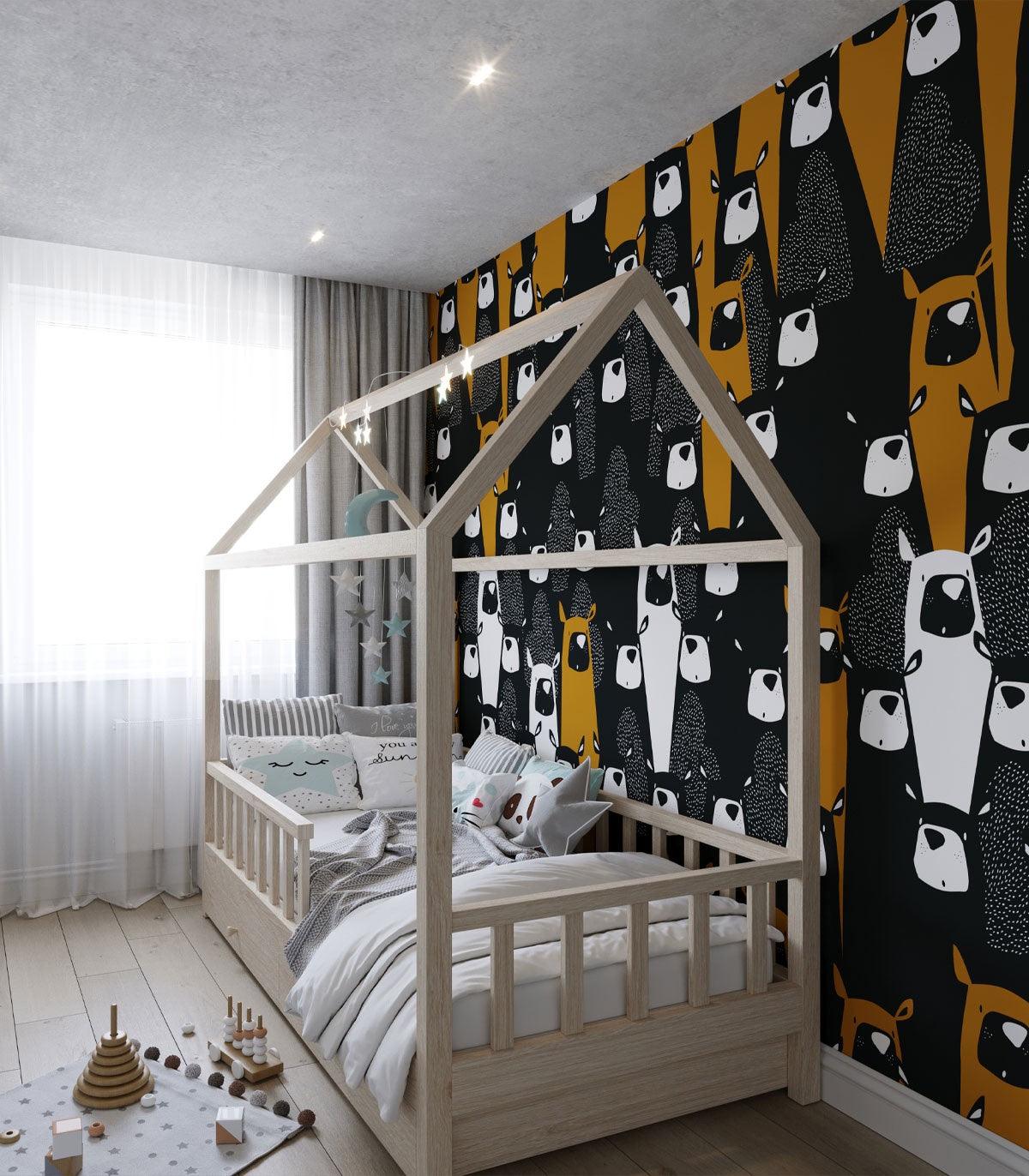 Tapeta YOGA BEAR Wallcolors Eye on Design