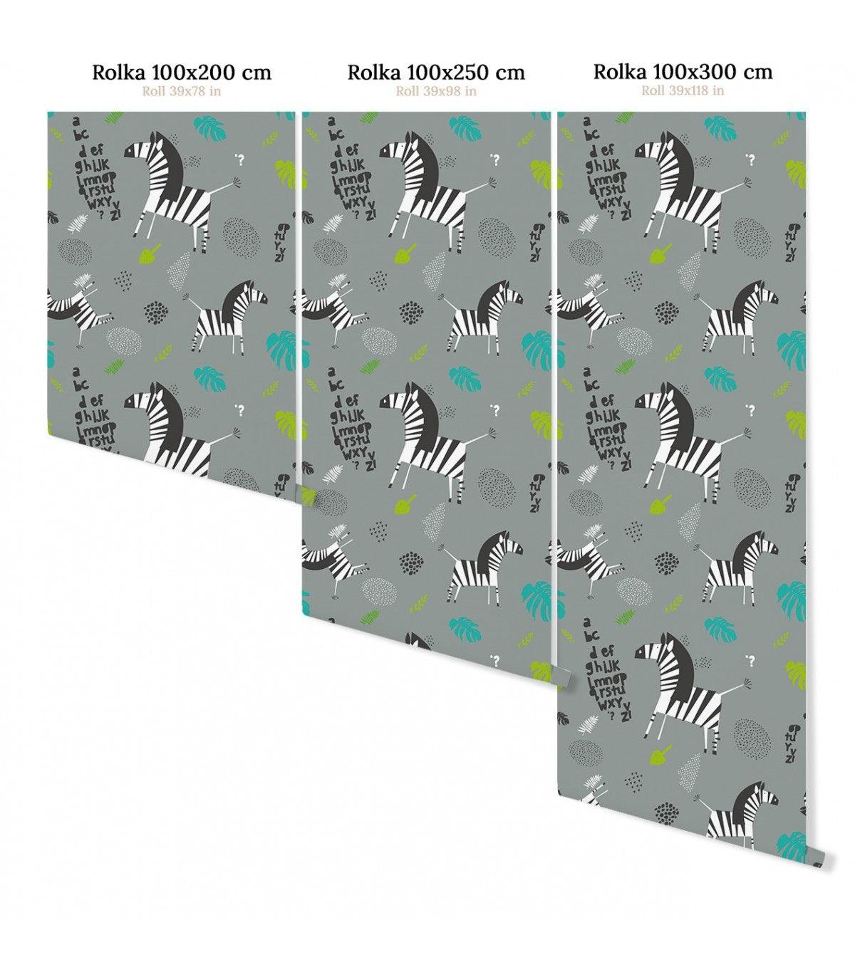 Tapeta ZEBRA szary Wallcolors Eye on Design