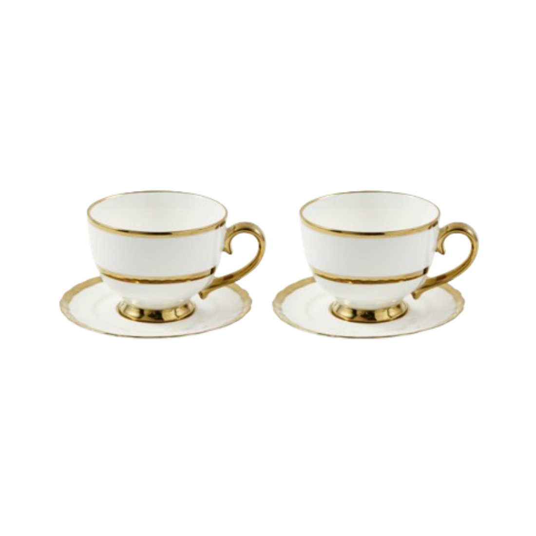 Teetassen-Set GOLDEN FINDS Porzellan