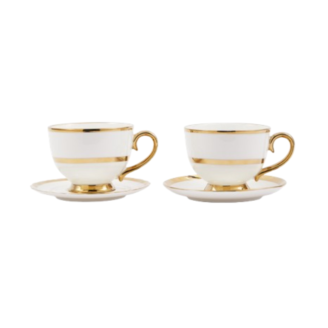 Teetassen-Set GOLDEN FINDS Porzellan