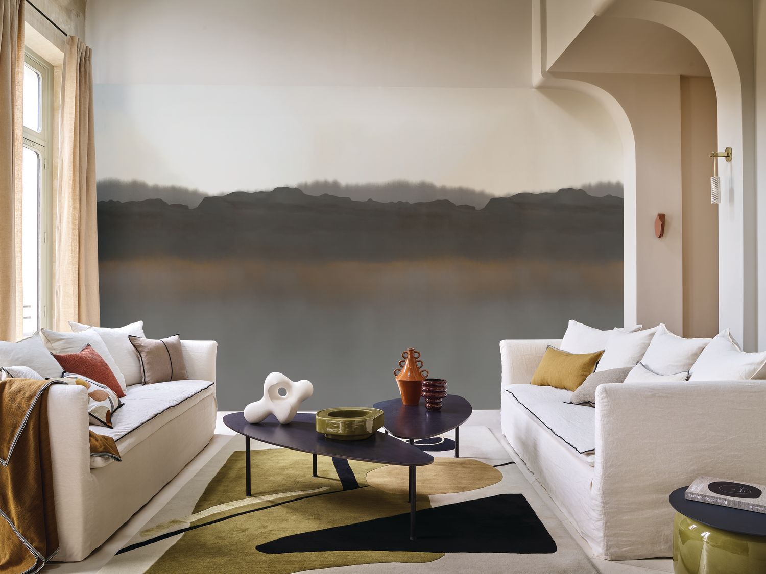Landscape Mural PITTORE - ANTHRACITE anthracite