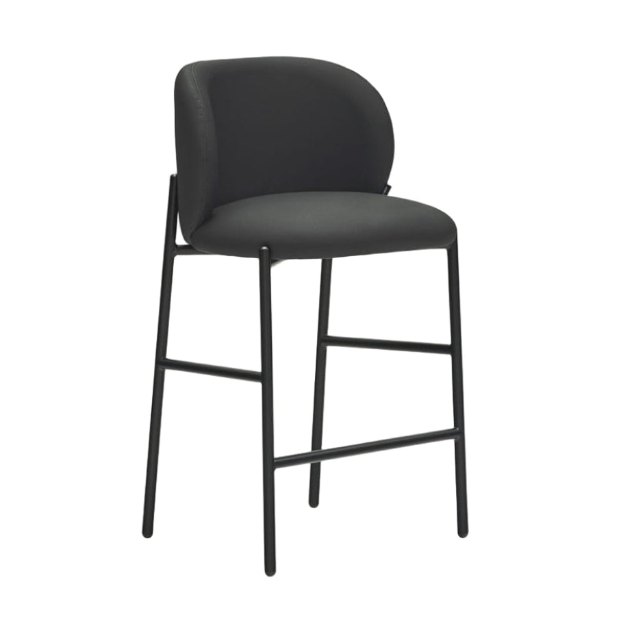 MOGI Bar Stool Black Eco-Leather