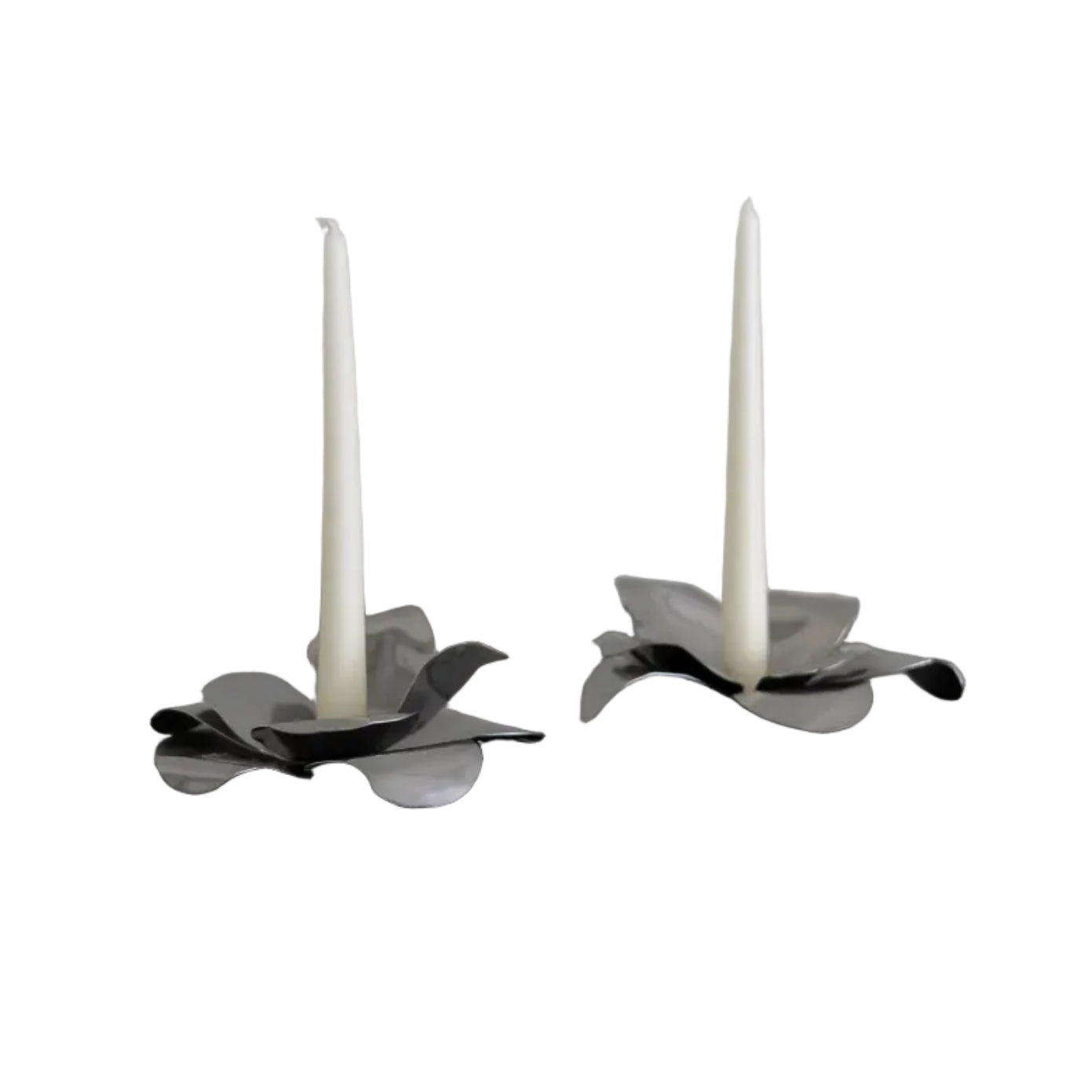 Petal Steel Candle Holder Set