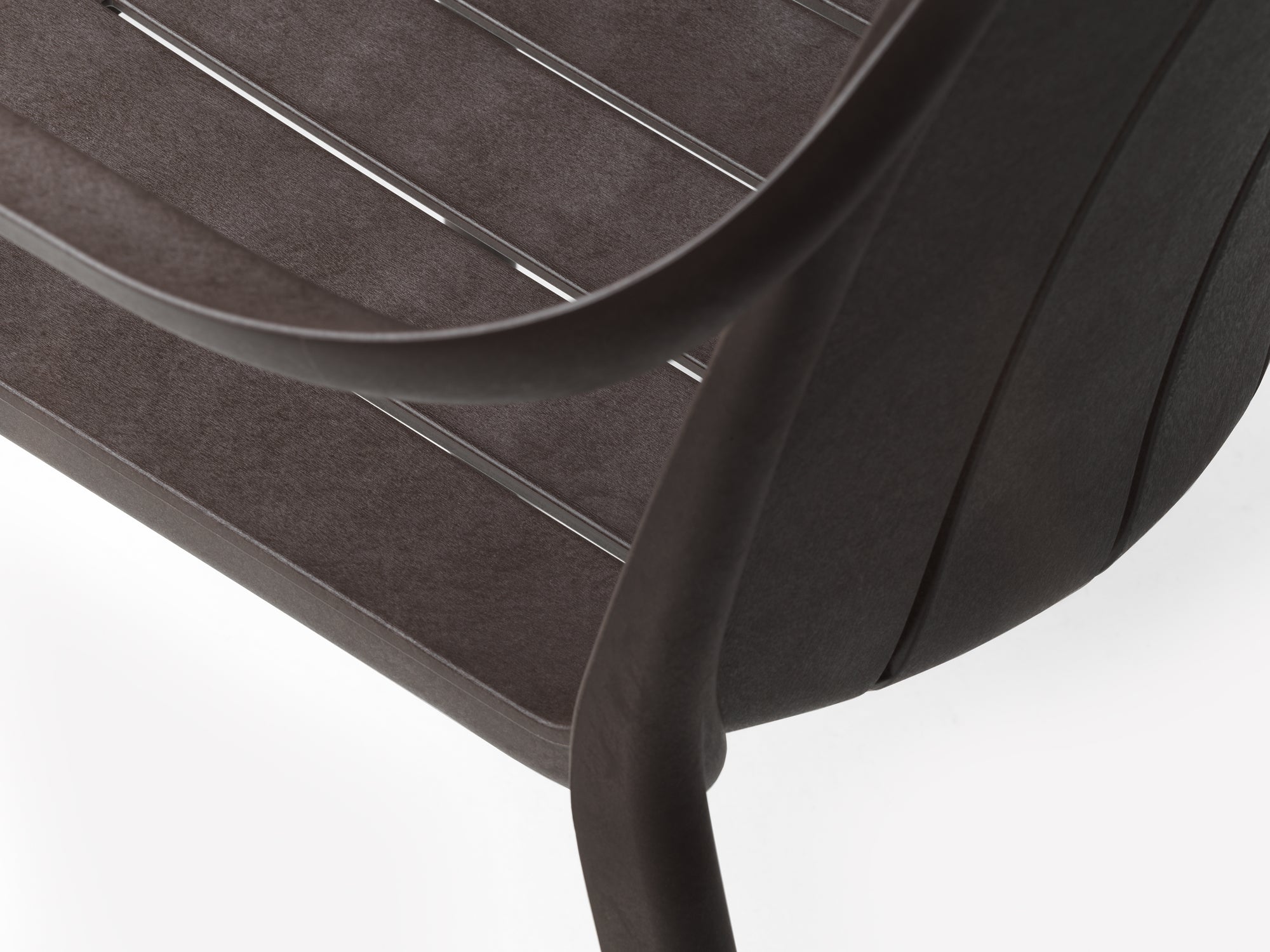 TIBERINA taupe outdoor chair with armrests