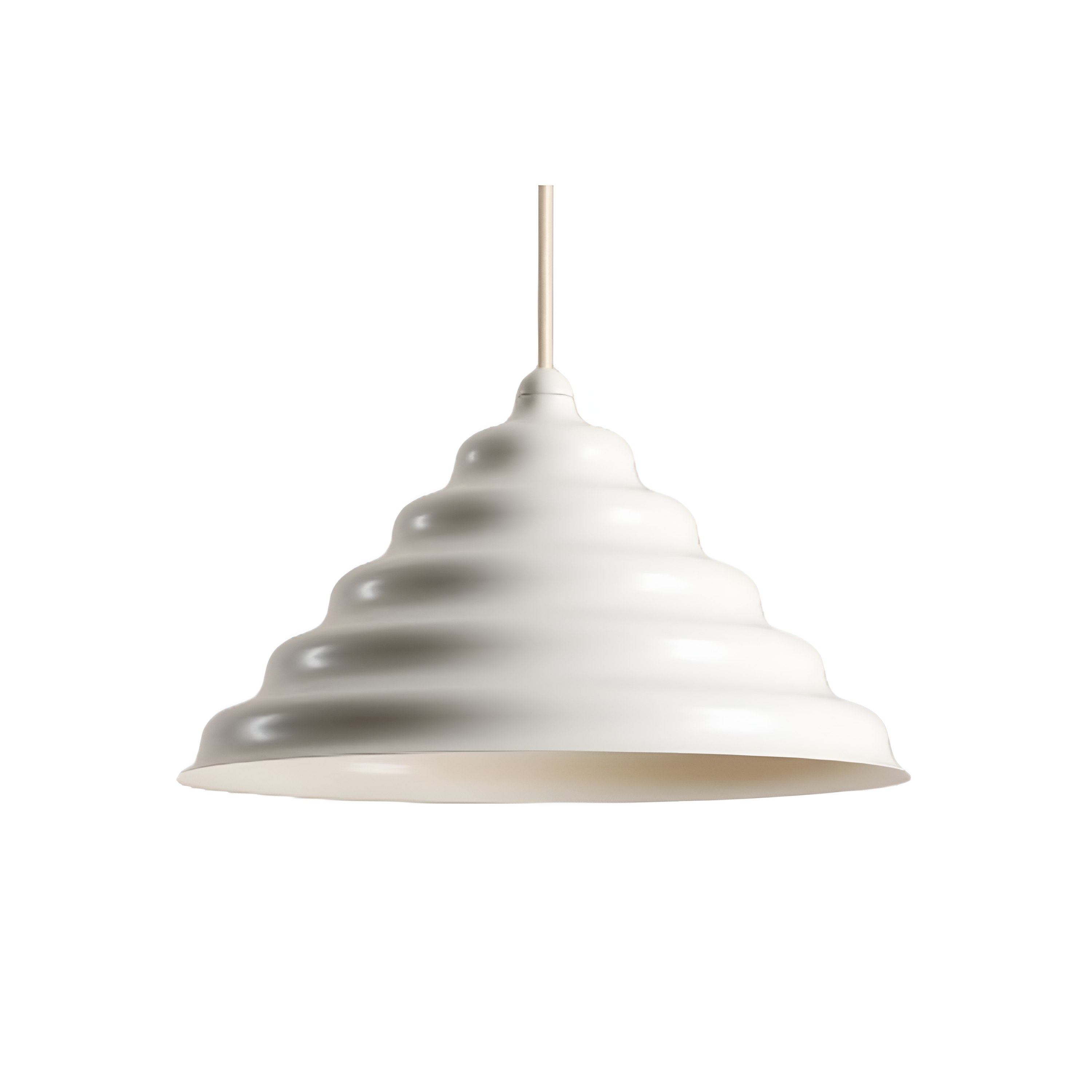 Hanging lamp cream wave