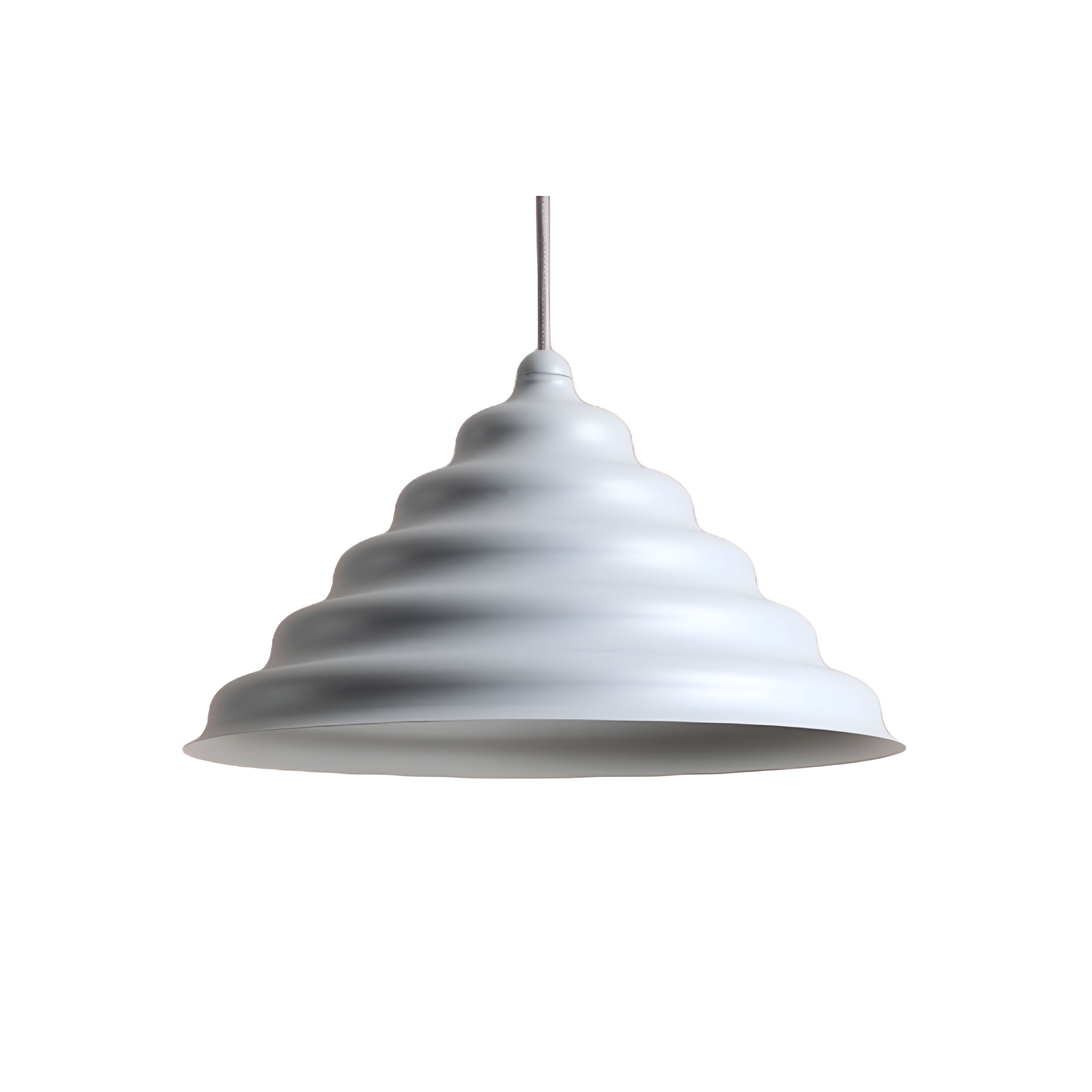 Hanging lamp gray wave