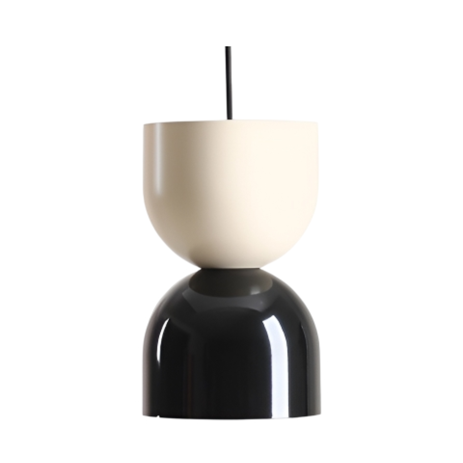 Hängelampe LUI creme mit schwarz