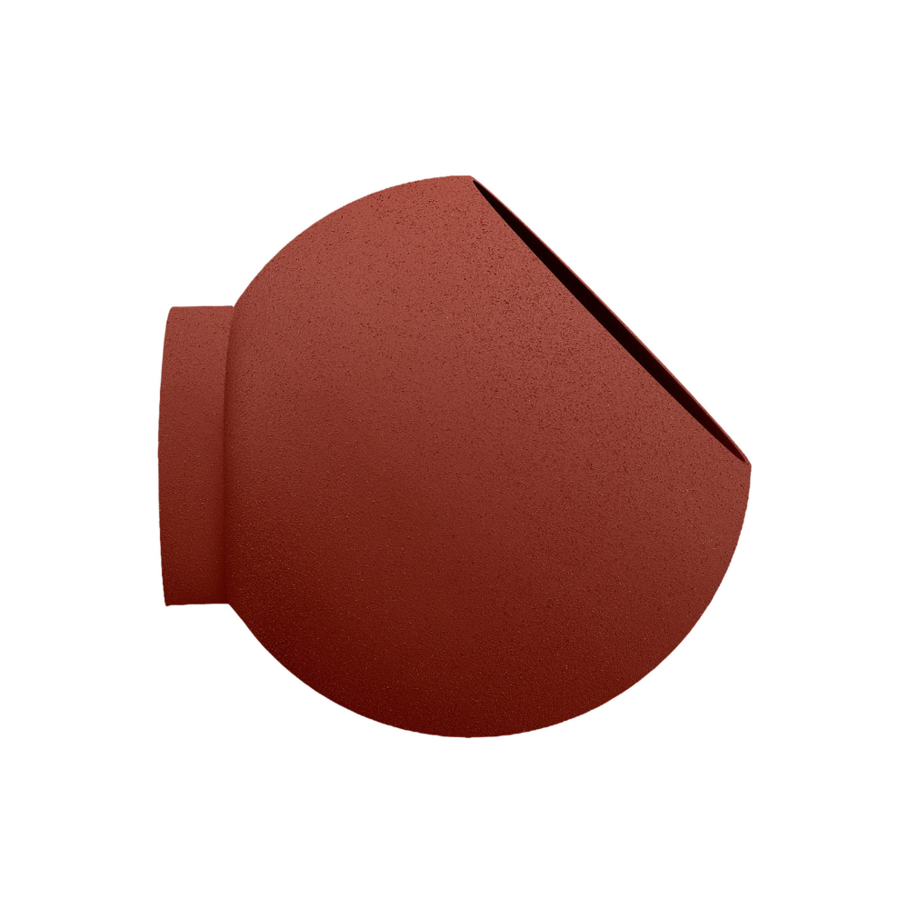 GLOBE wall planter in terracotta