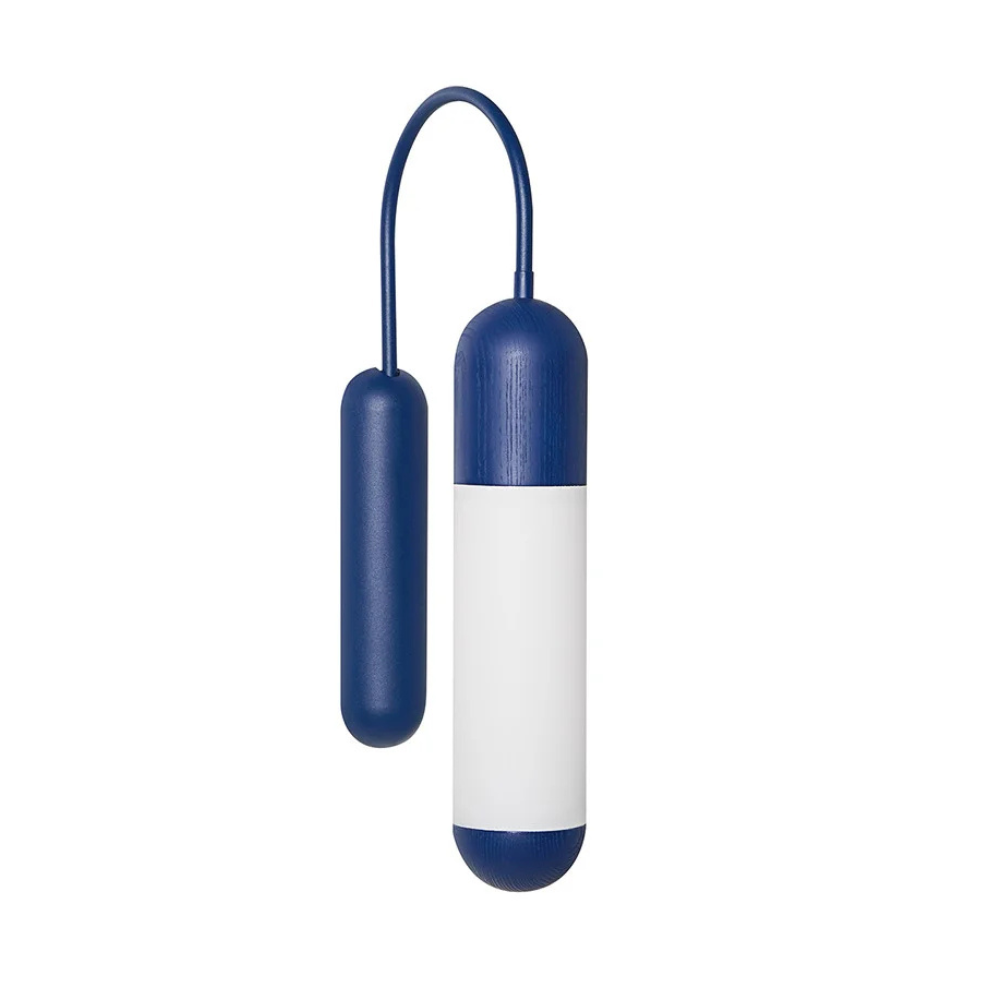 FUNSUI wall lamp in navy blue