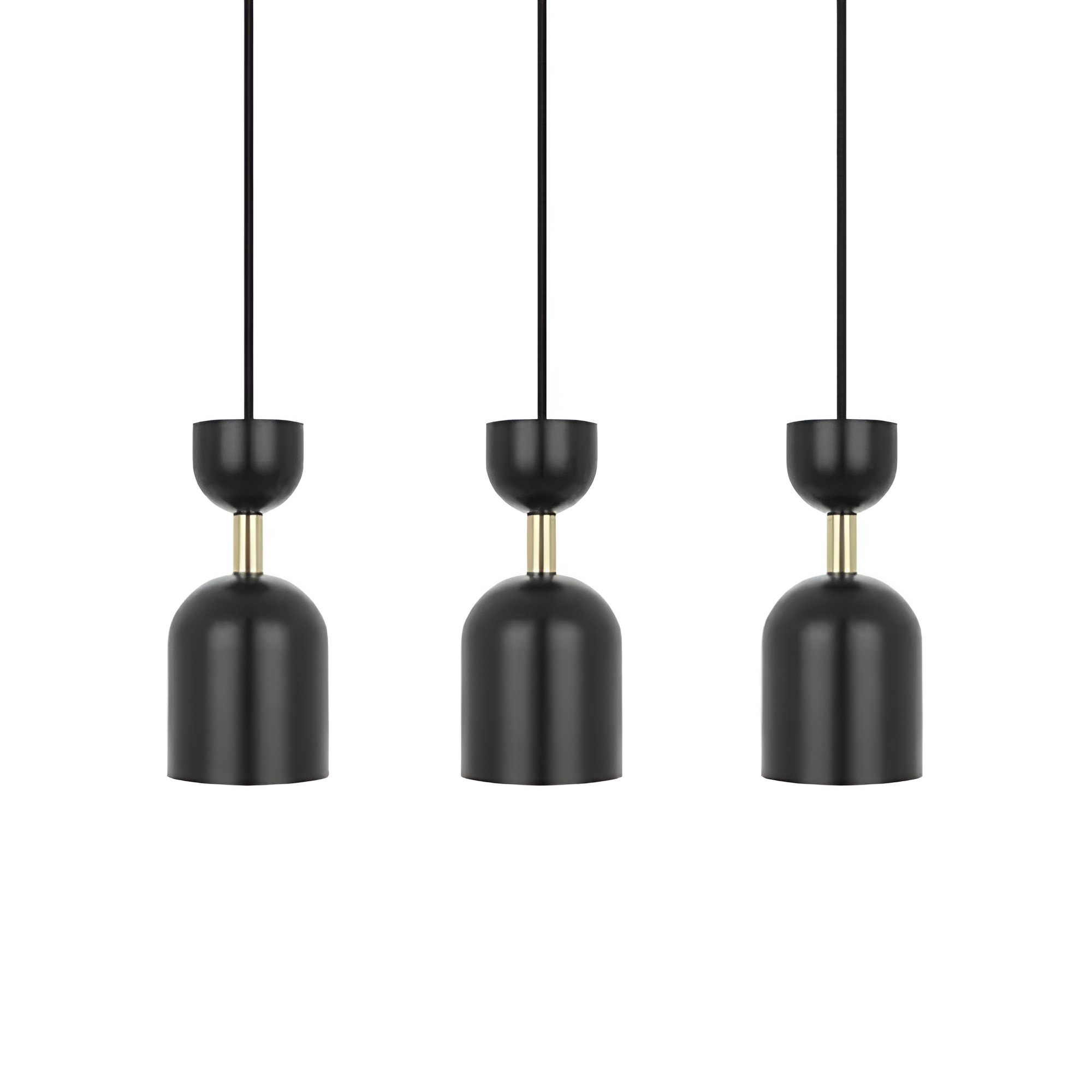 SUPURU 3L ceiling lamp black with brass