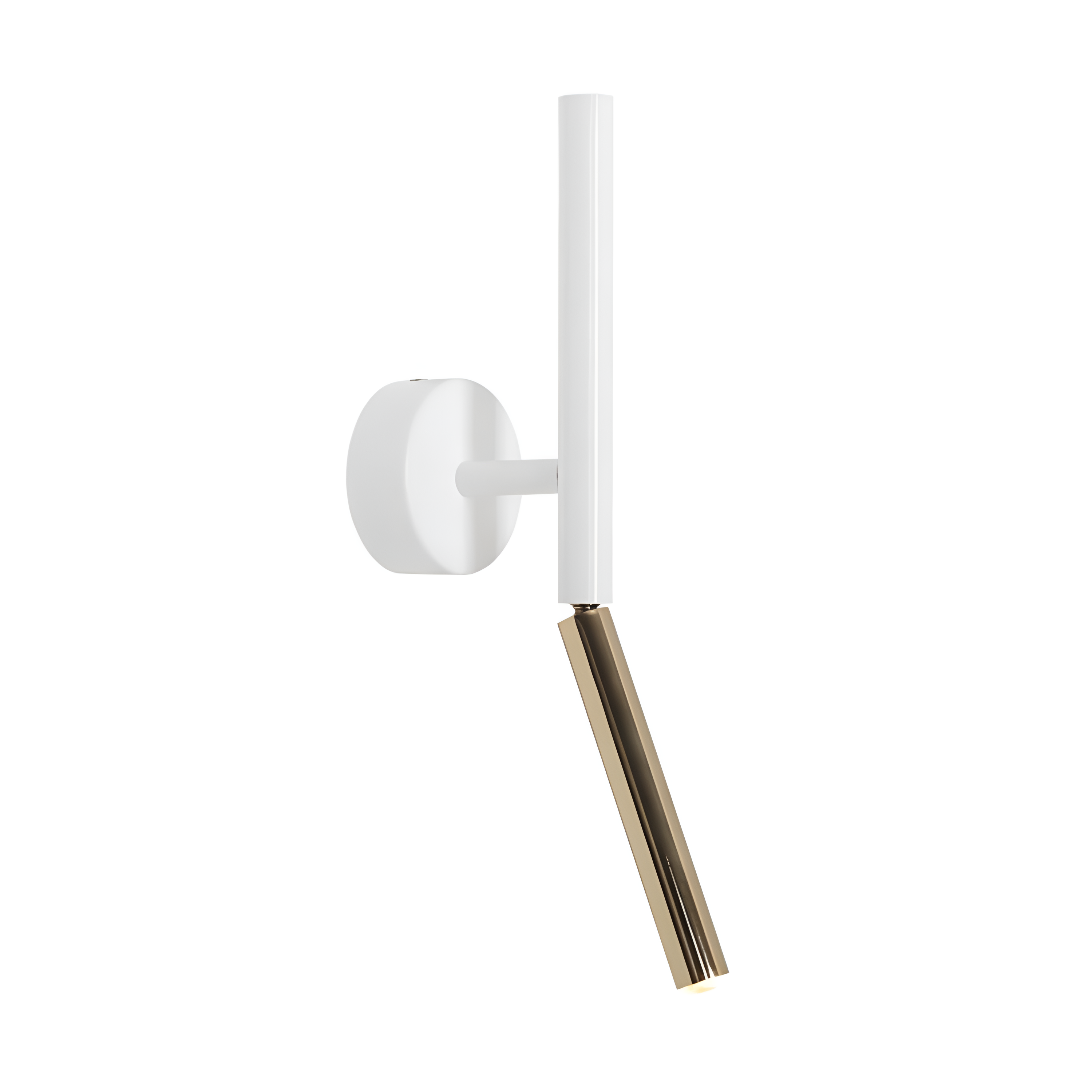 STICK Wandleuchte weiß mit Gold