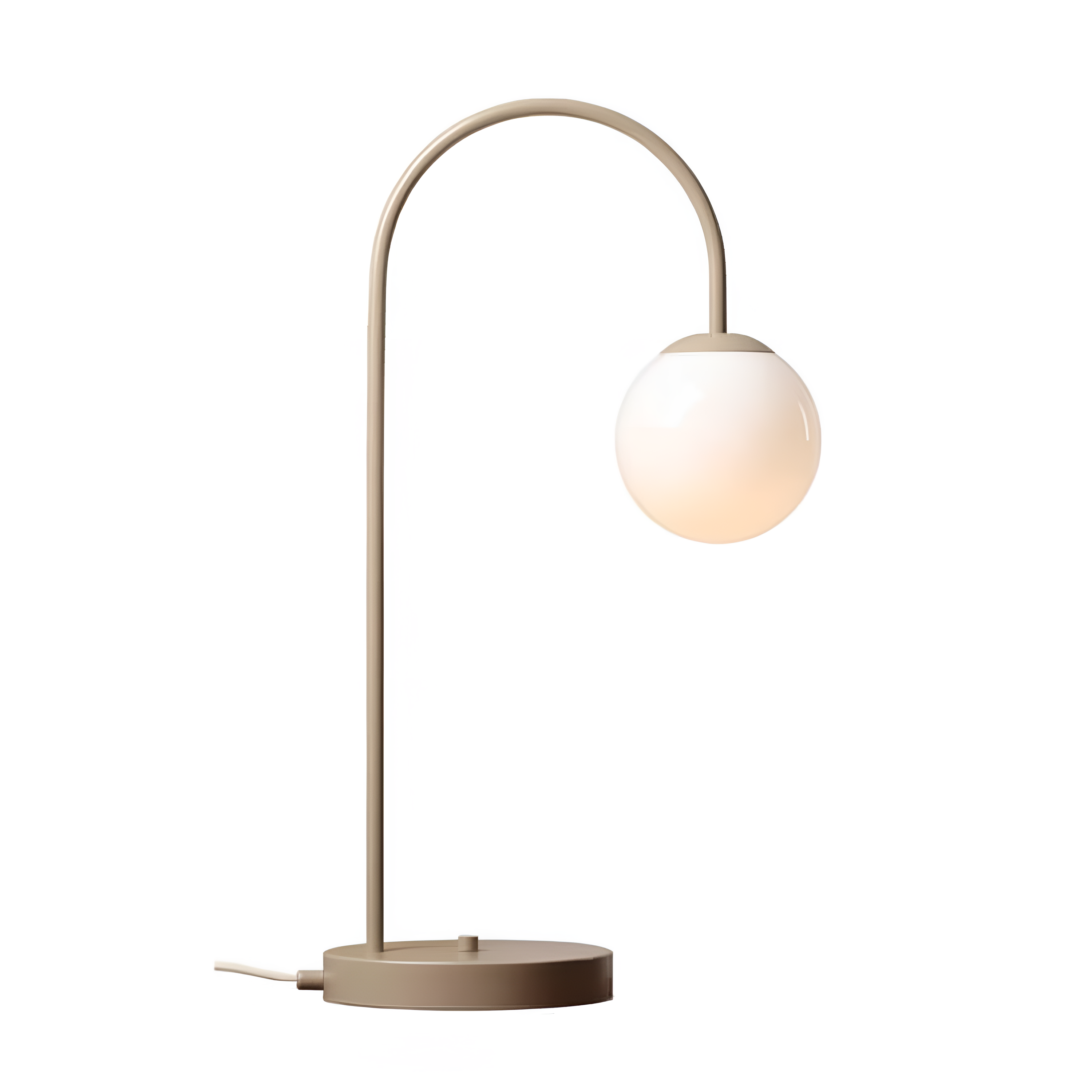 Una beige table lamp