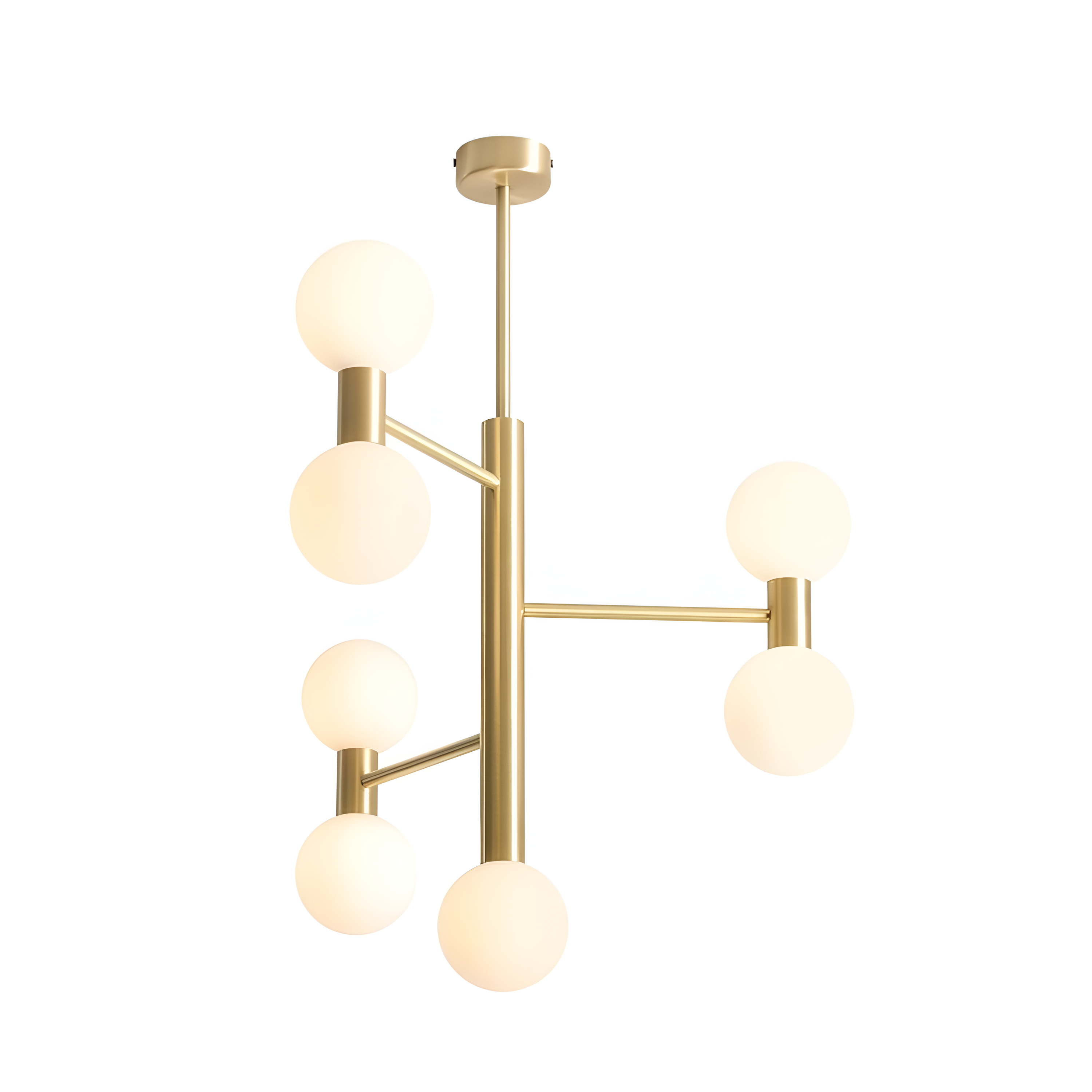 Brass flare ceiling lamp