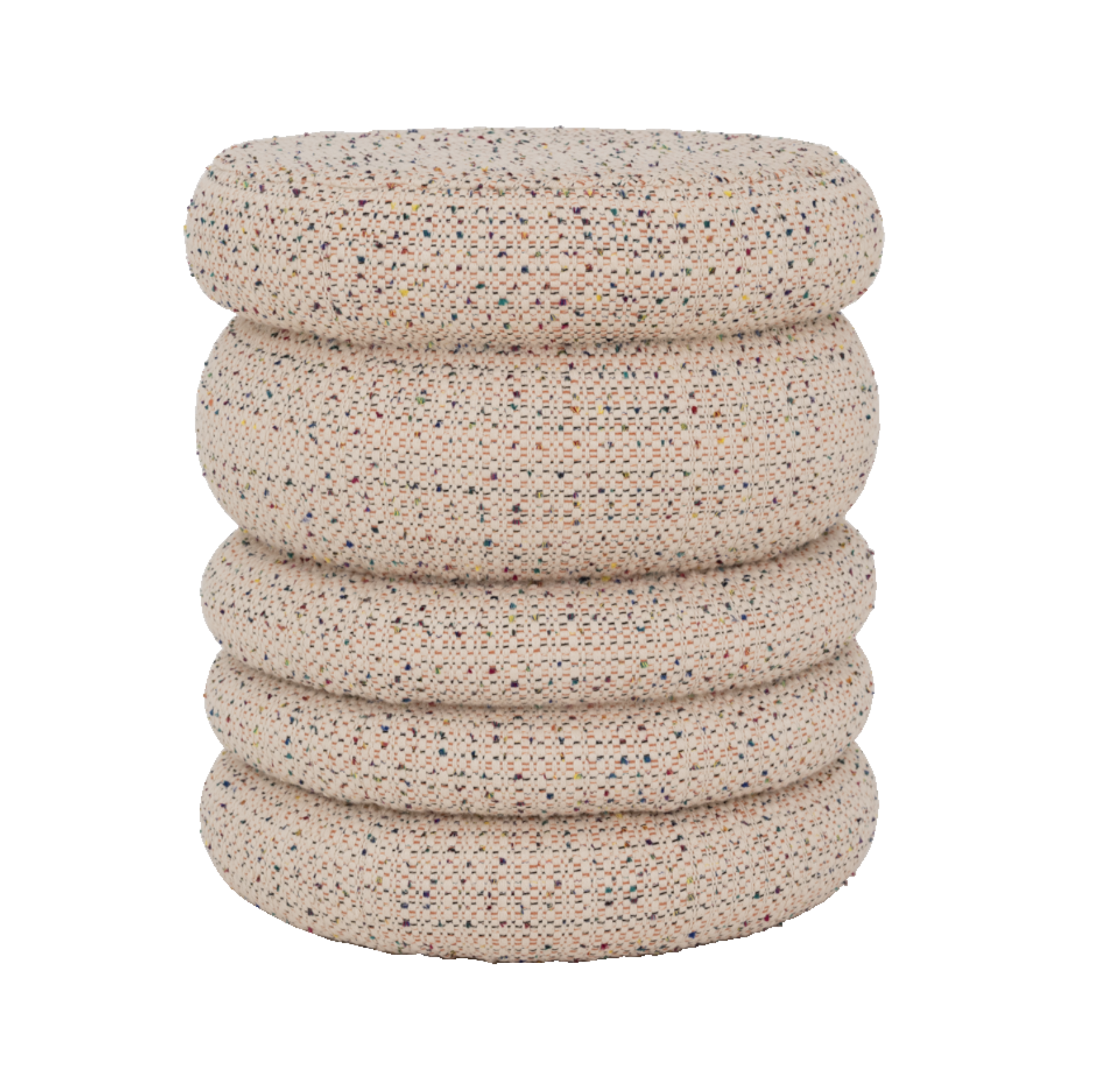 Pouf cinco beige melange