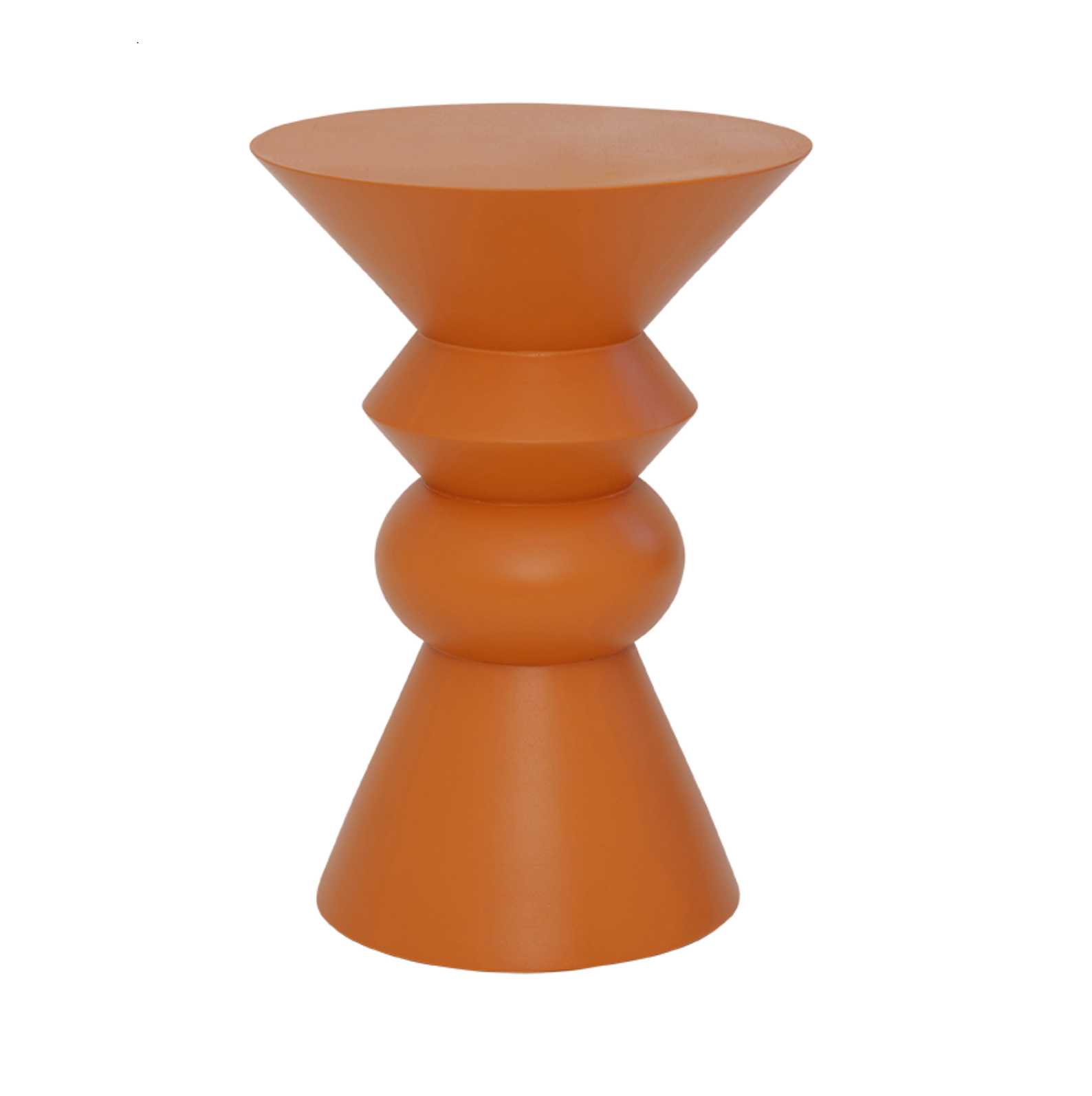 LUOVA Beistelltisch, oranges Mangoholz