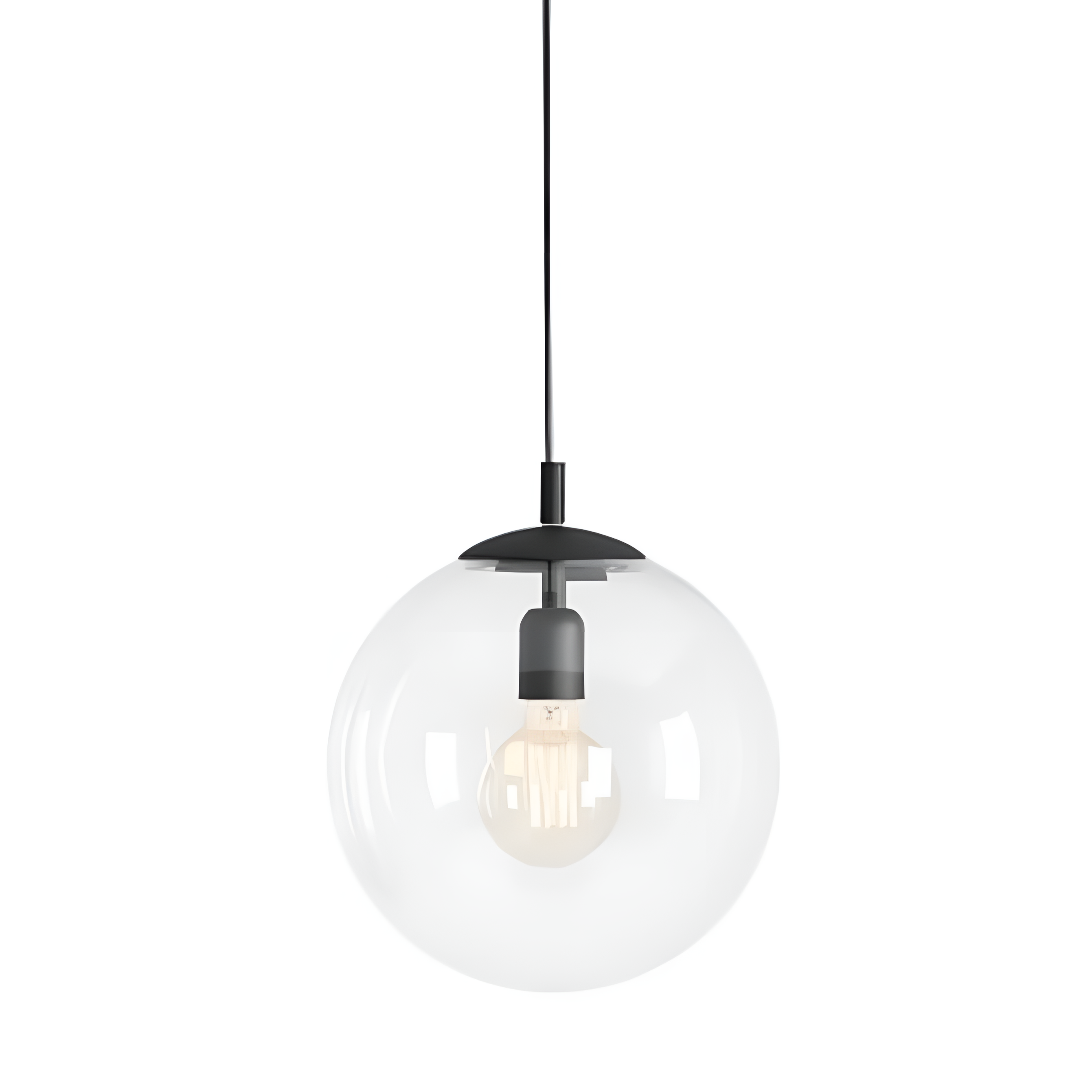 GLOBE schwarze Pendelleuchte