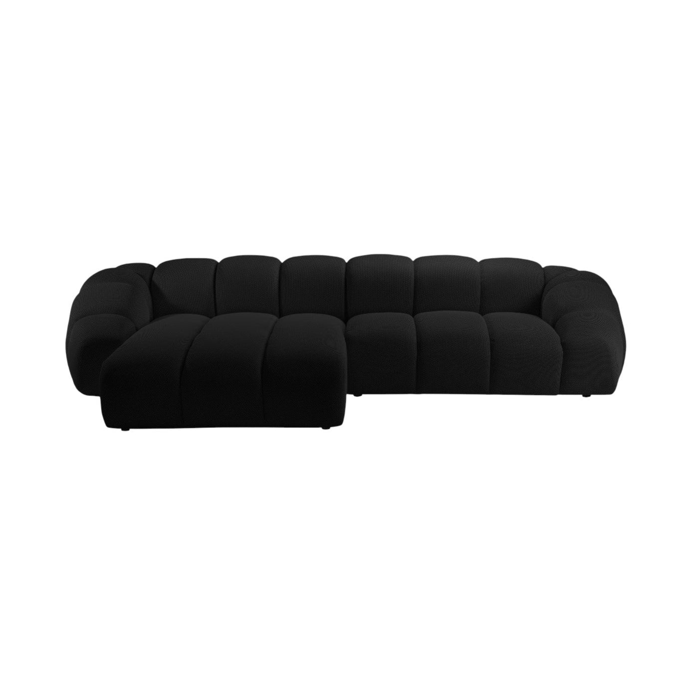 Left Corner Sofa, "Diana", 4 Seats, Black, 334x182x72
Made in Europe