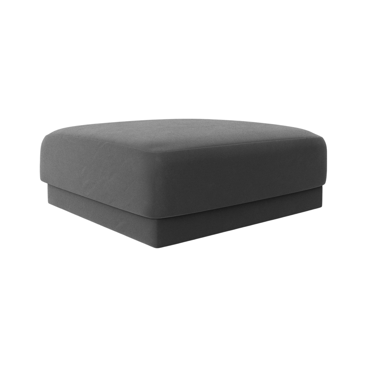Pouf Velvety Miley dunkelgrau