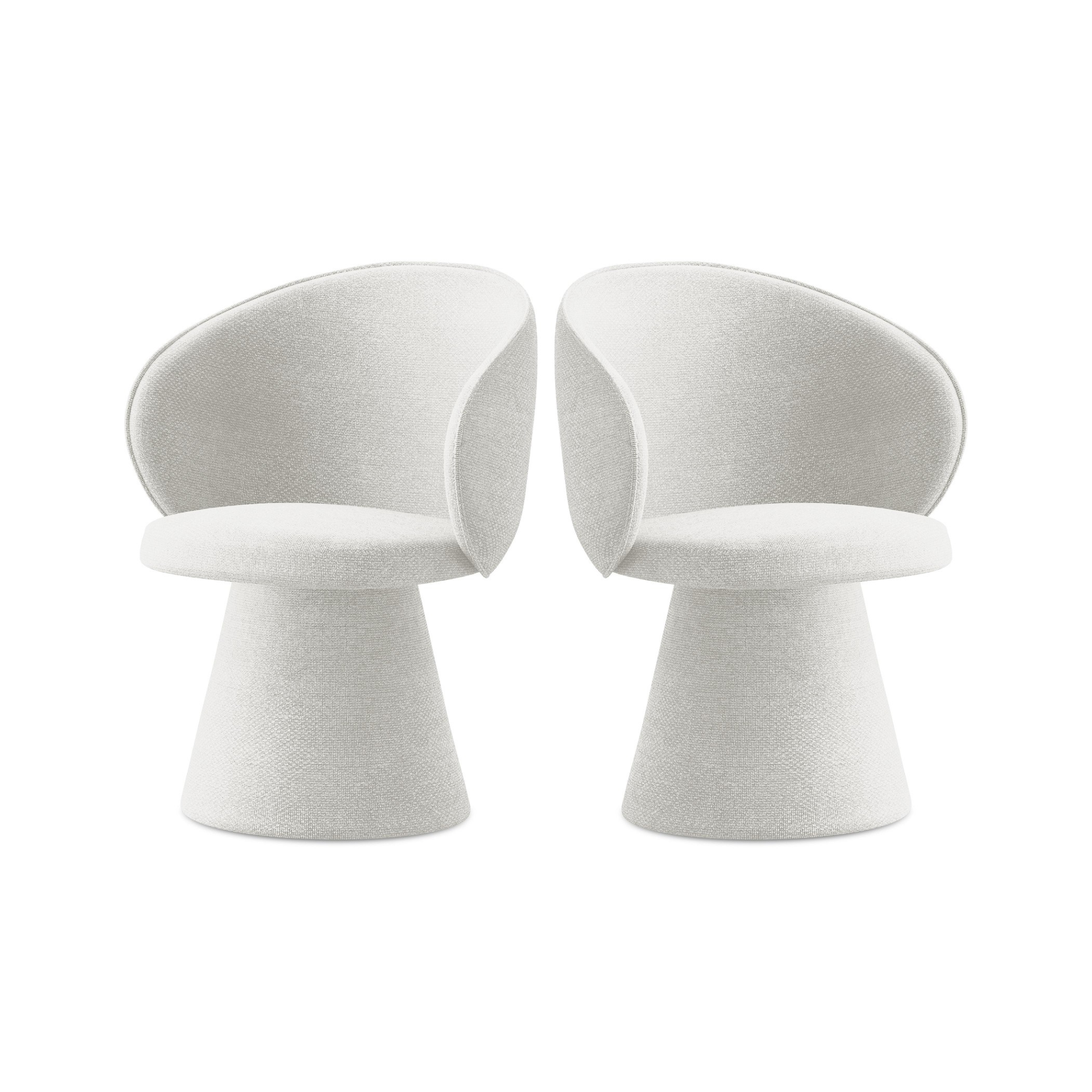 UALA Chair White Boucle