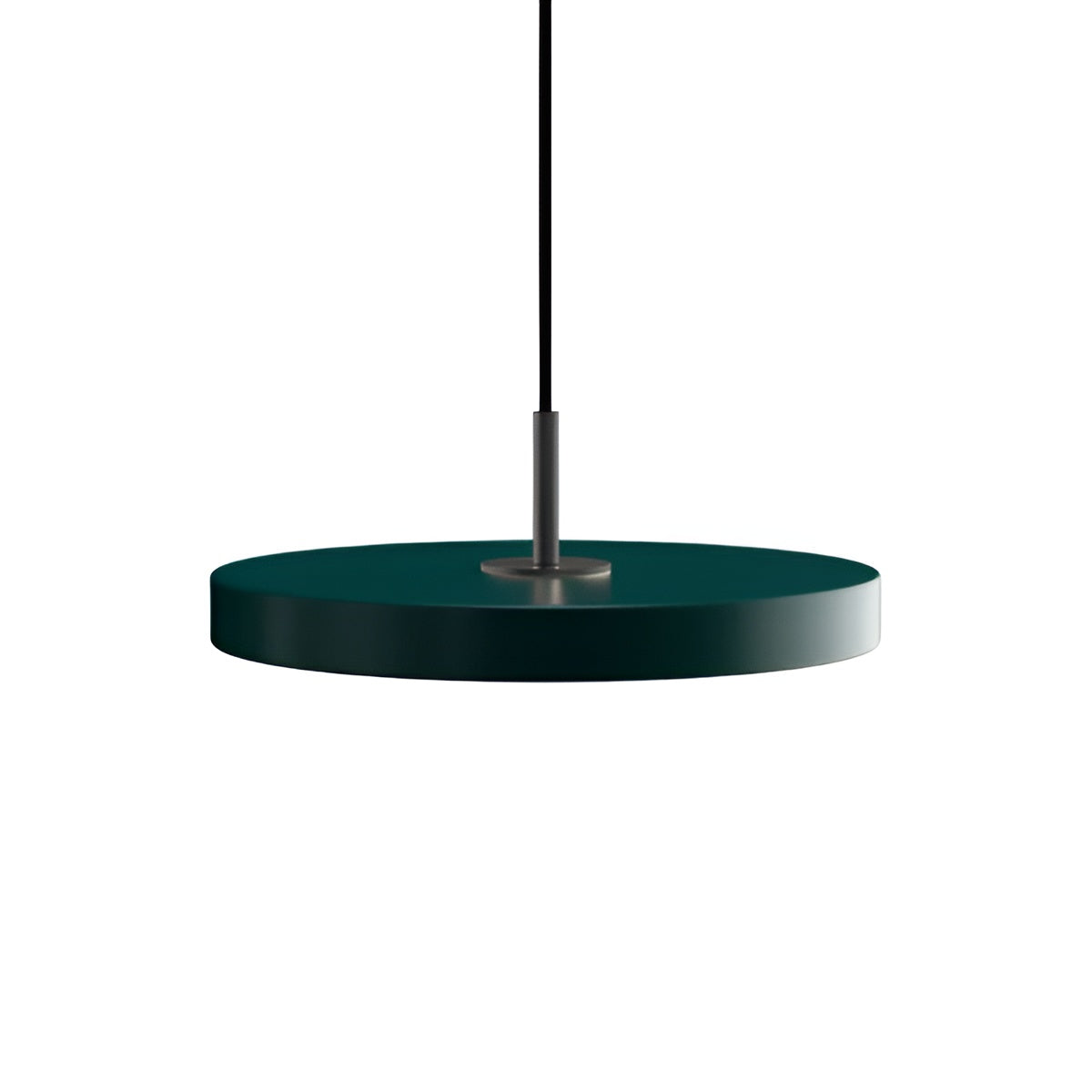 Asteria Plus Pendant Lamp in Dark Green with Black Insert