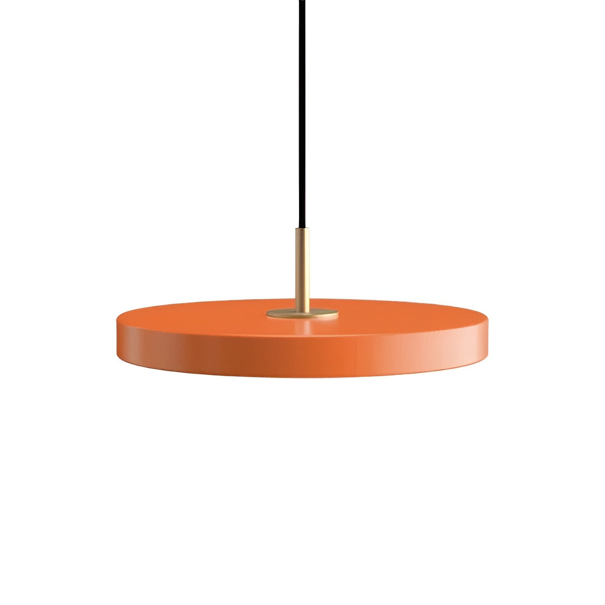 Asteria Plus Pendant Lamp in Orange with Gold Accent