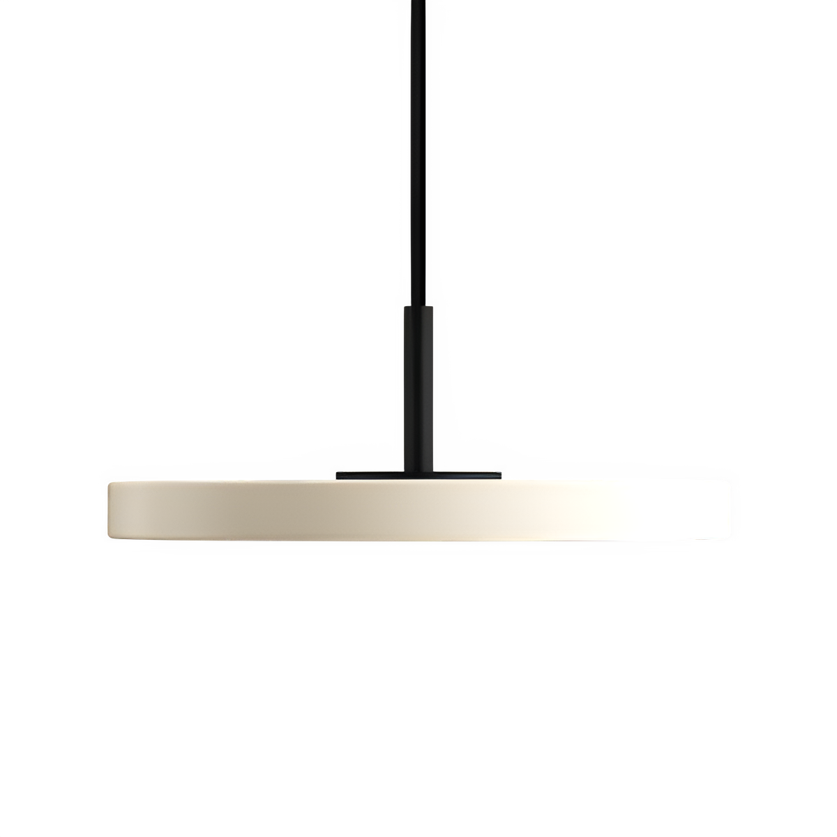 Asteria Micro Pearl Pendant Lamp with Black Insert