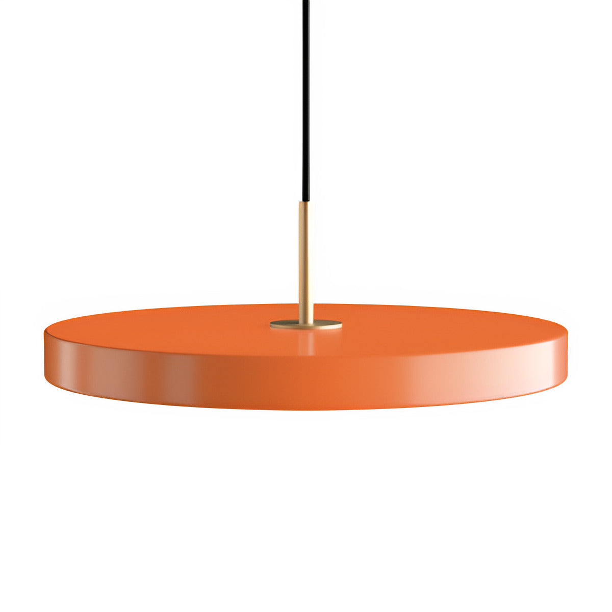Asteria Plus Pendant Lamp in Orange with Gold Accent