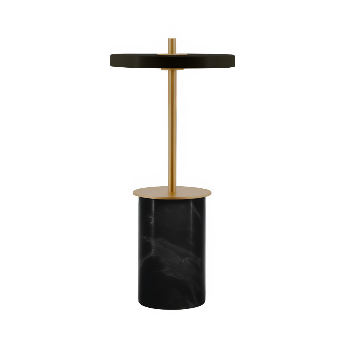 Asteria Move Mini Table Lamp Black Marble with Gold Accent