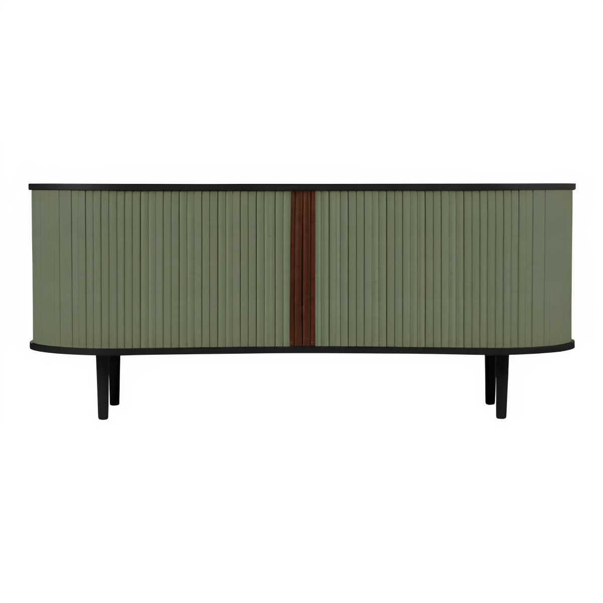 AUDACIOUS green RTV cabinet with black base