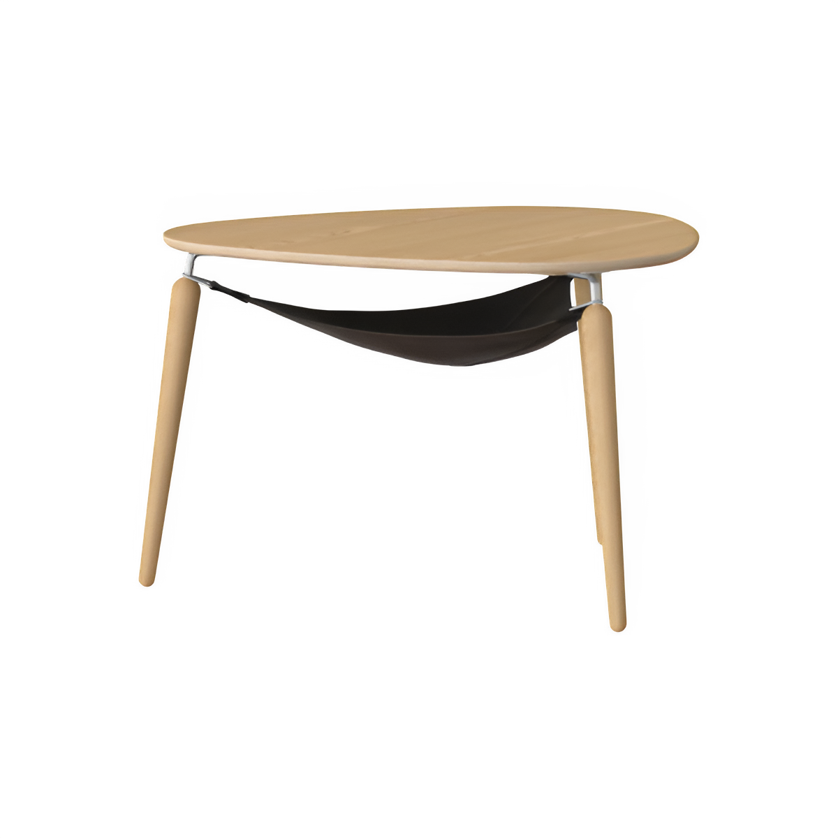 HANG OUT coffee table oak with silver supports
