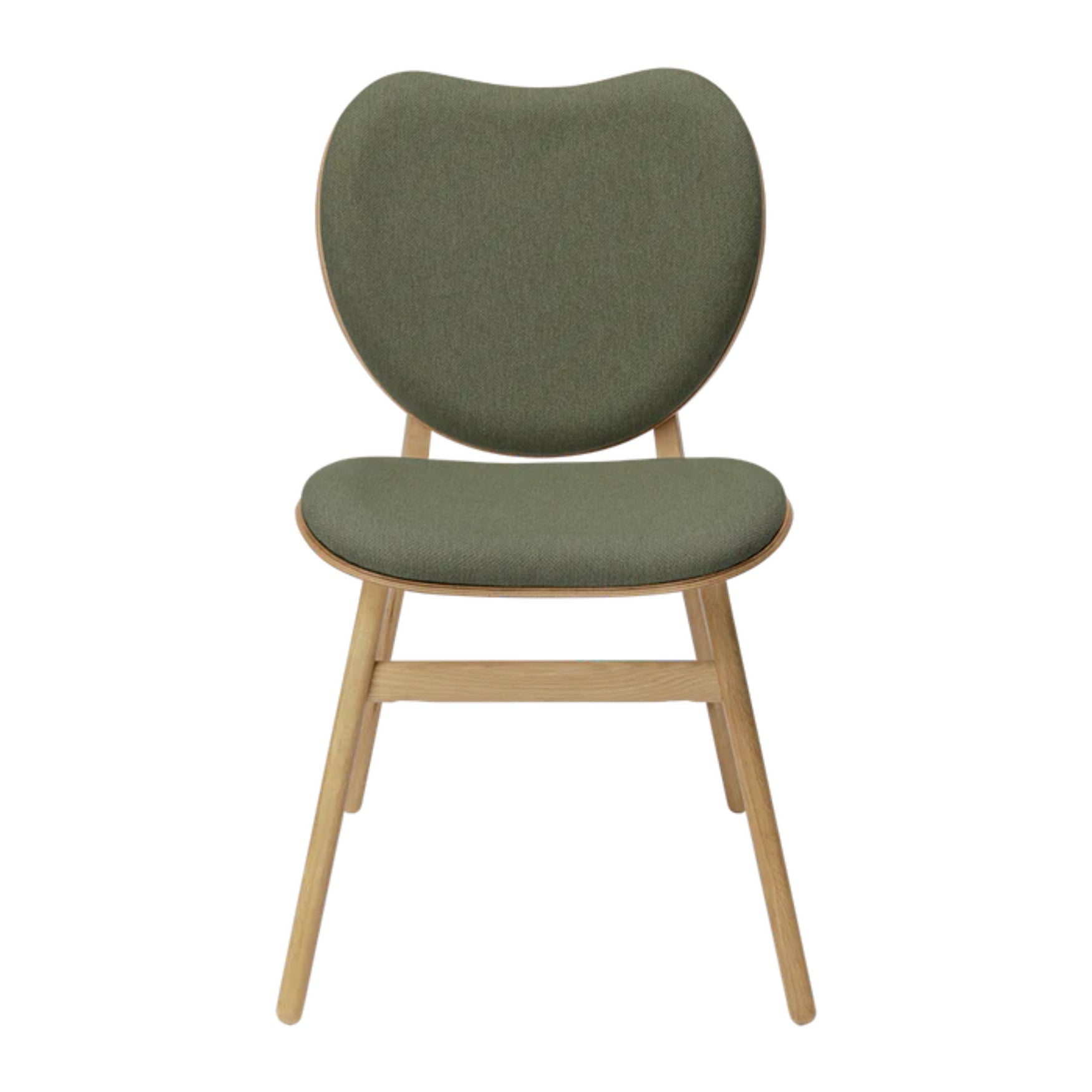 CONVERSATION chair green with oak base