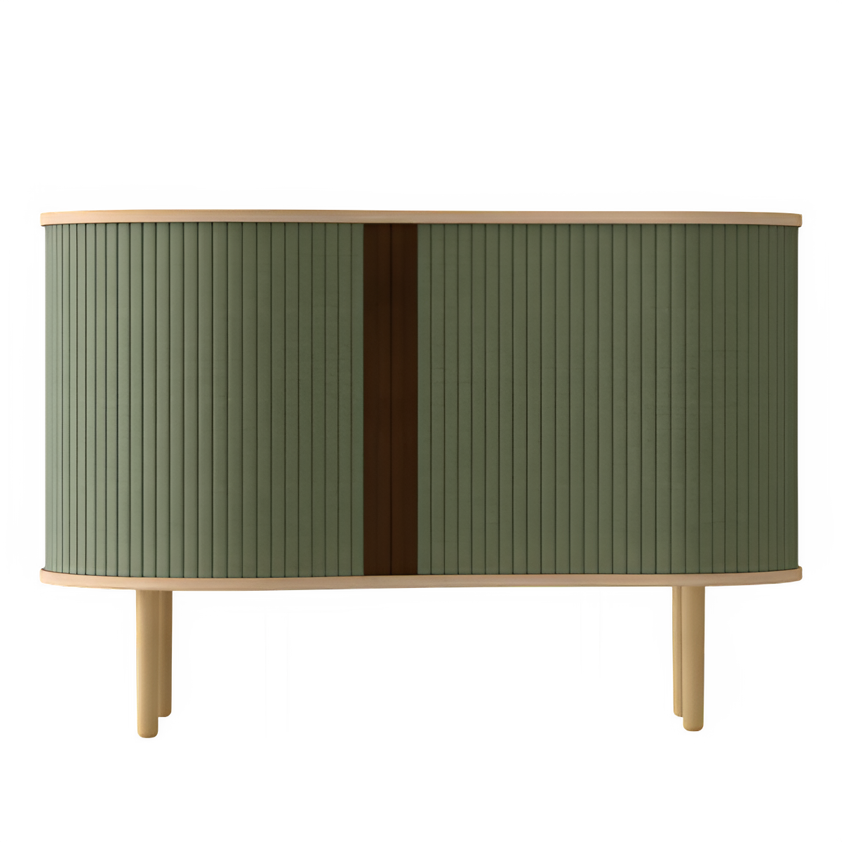 AUDACIOUS green chest of drawers with oak