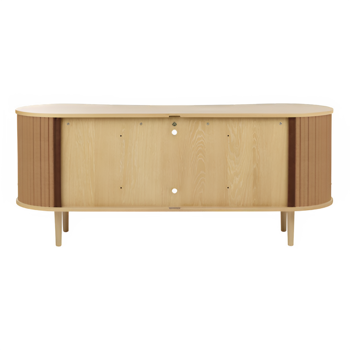 AUDACIOUS caramel RTV cabinet with oak base