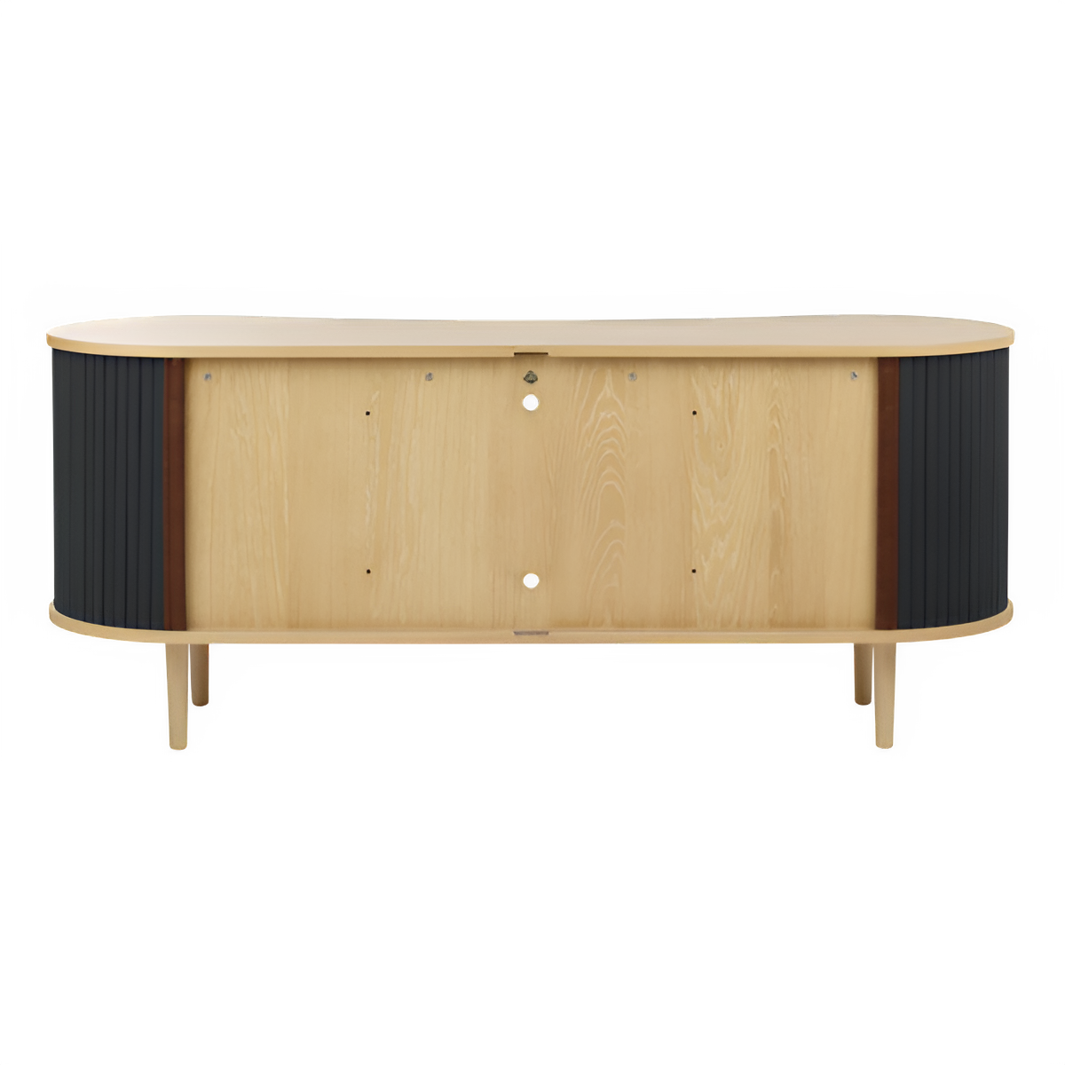 AUDACIOUS anthracite RTV cabinet with oak base