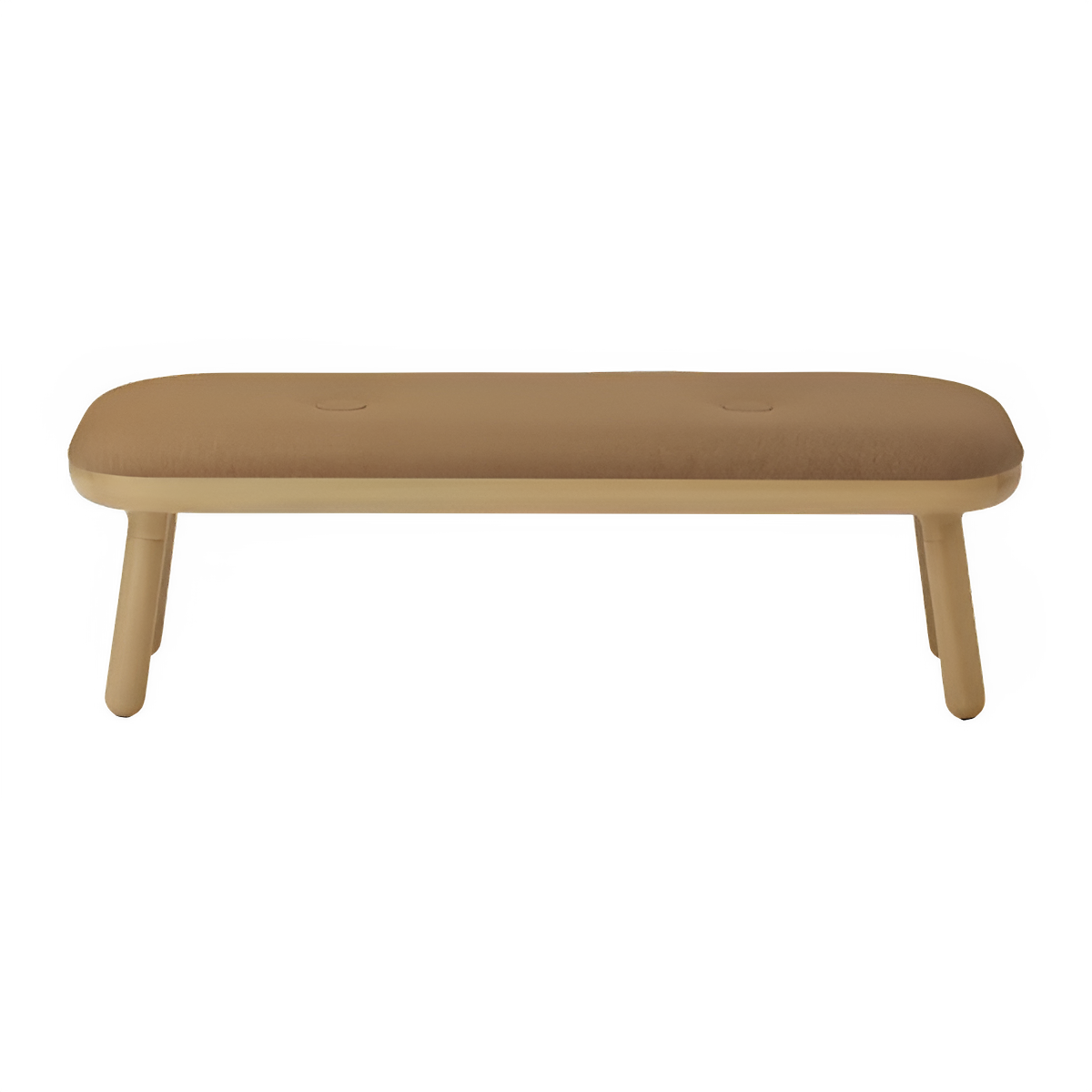 PAFF caramel bench with oak base