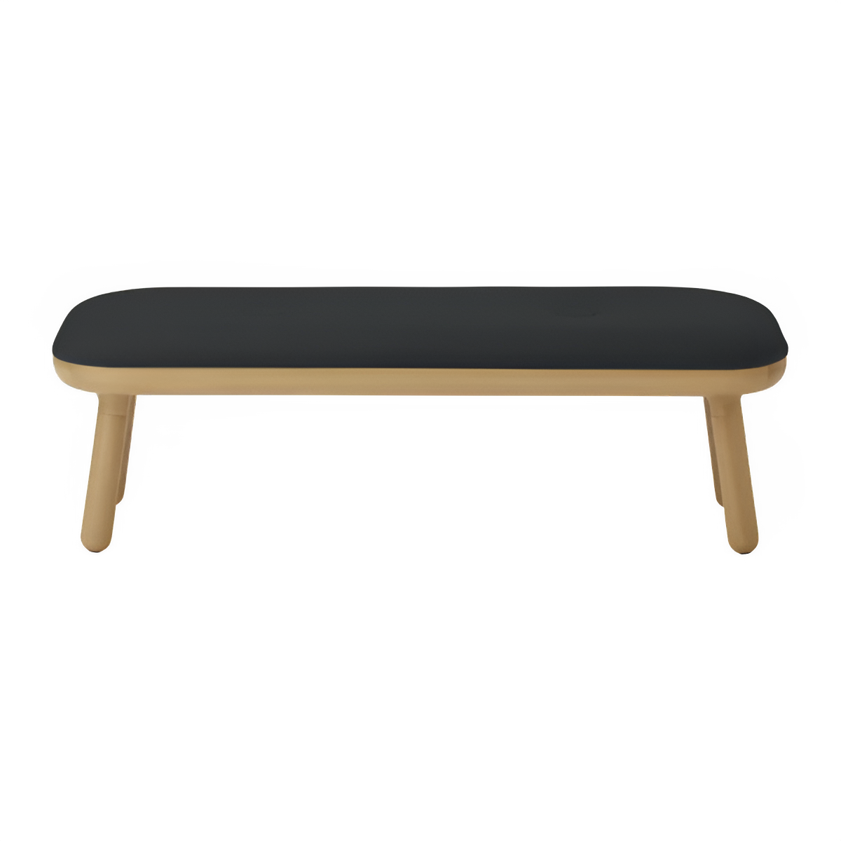 PAFF bench in anthracite with oak base