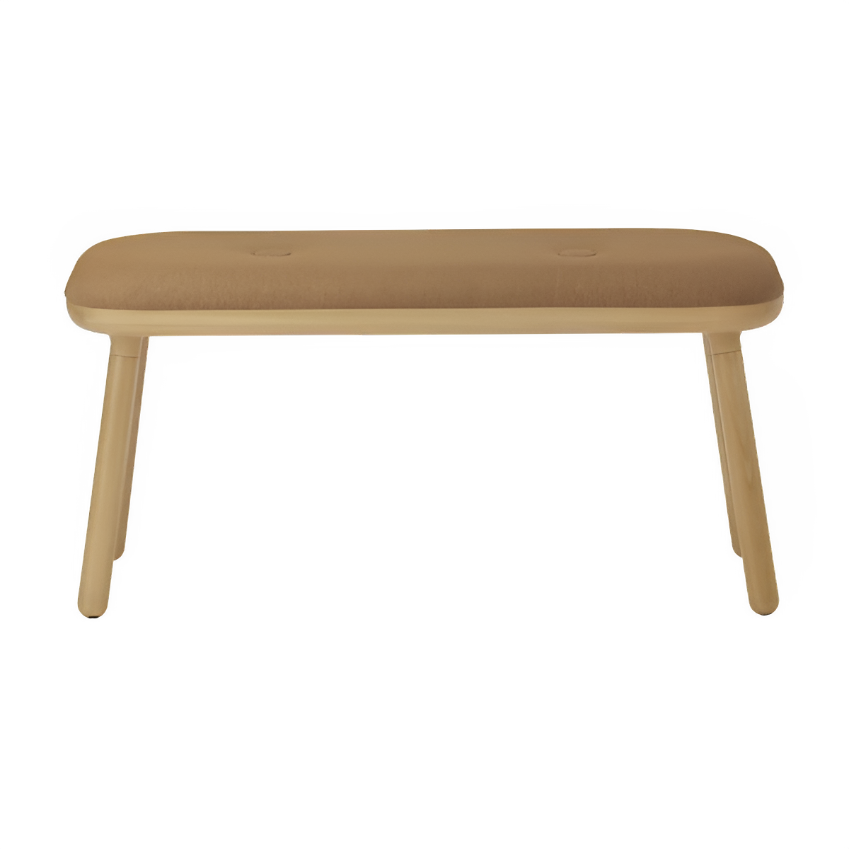 PAFF caramel bench with oak base