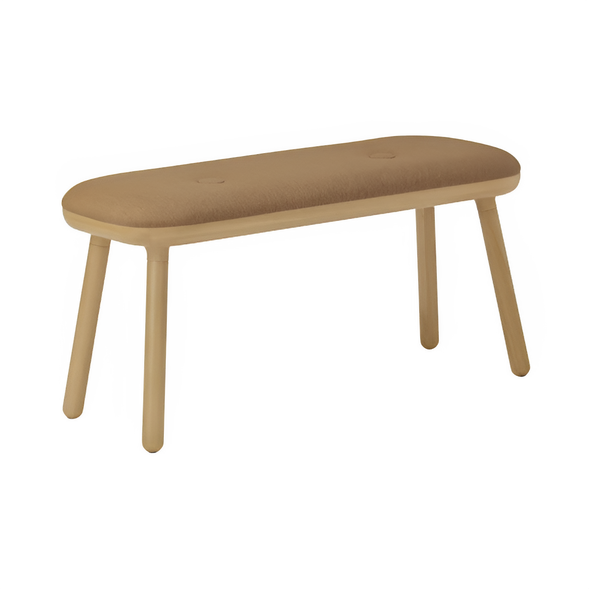PAFF caramel bench with oak base