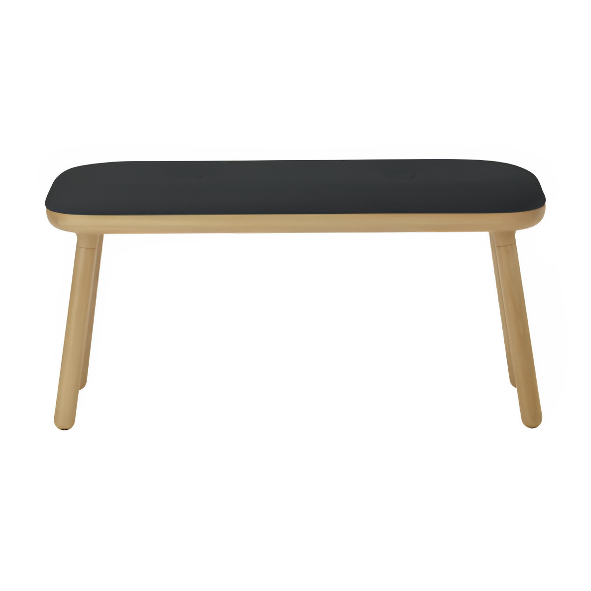 PAFF bench in anthracite with oak base