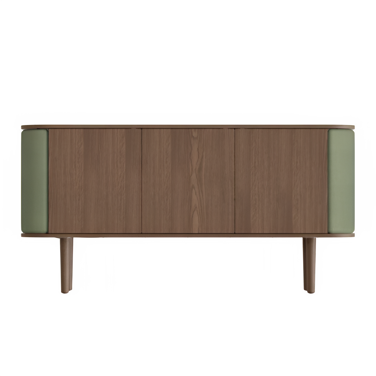 TREASURES chest of drawers green with dark oak